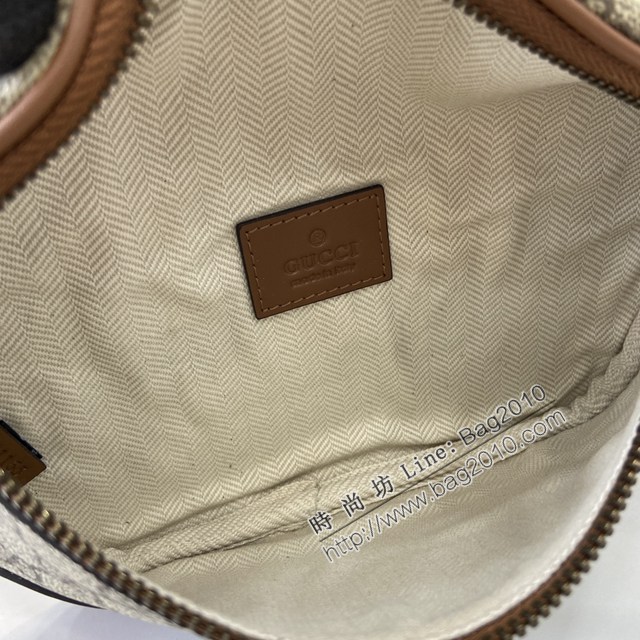 Gucci專櫃古馳最新款Emblem男士旅行系列斜挎包腰包 jh2577型號：821165